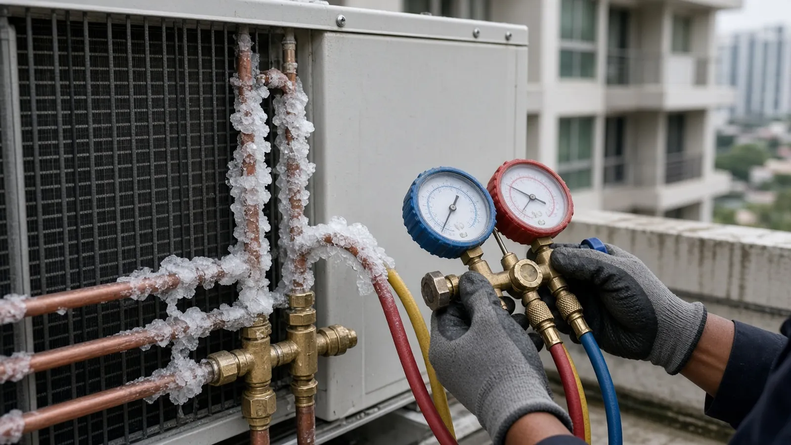 Illustration for: Signs your aircon needs a gas top-up (and why it might be a leak)