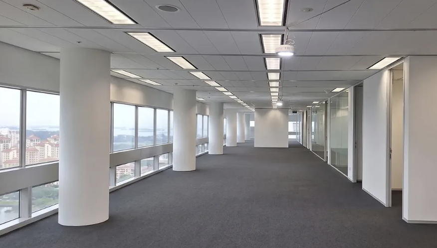 Before: Education centre · bare unit to finished fit-out